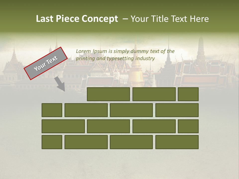 Wat Sanam Luang Chinese PowerPoint Template