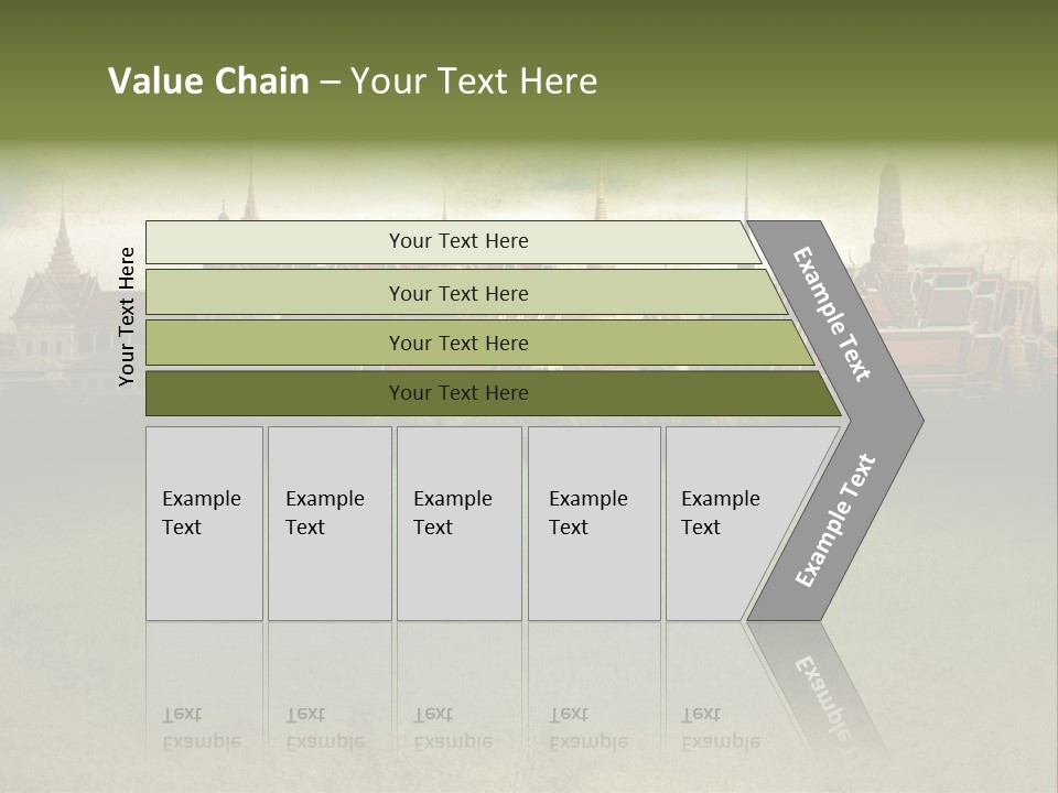 Wat Sanam Luang Chinese PowerPoint Template