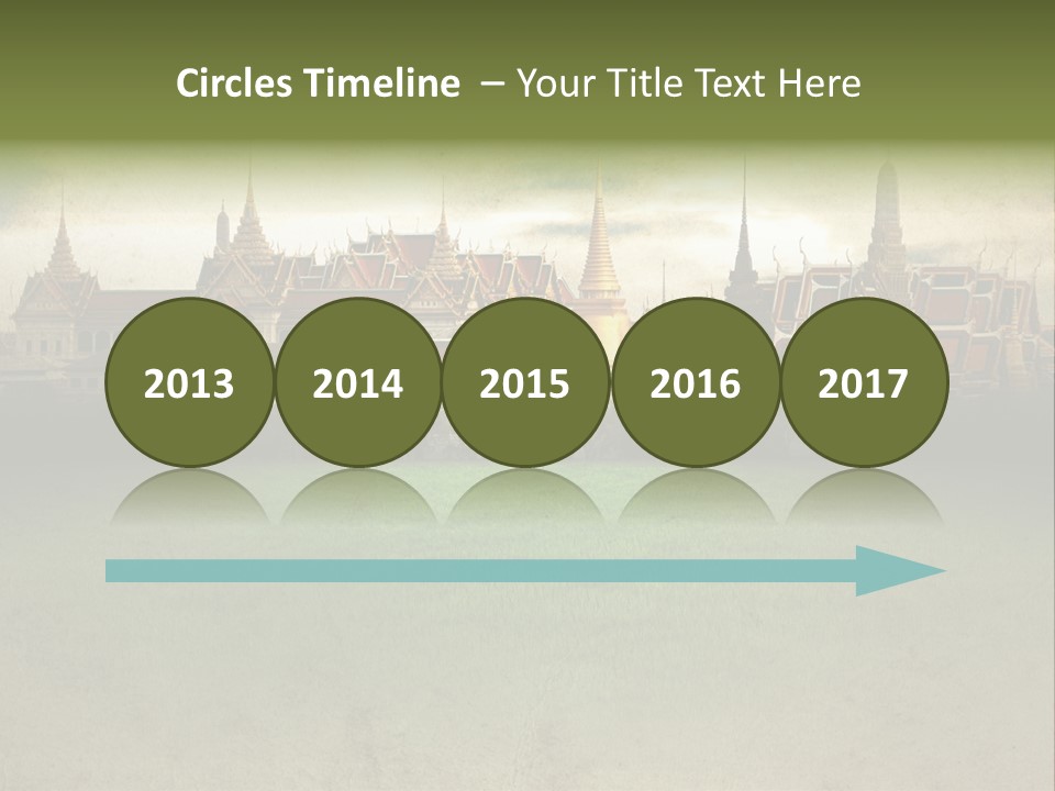 Wat Sanam Luang Chinese PowerPoint Template