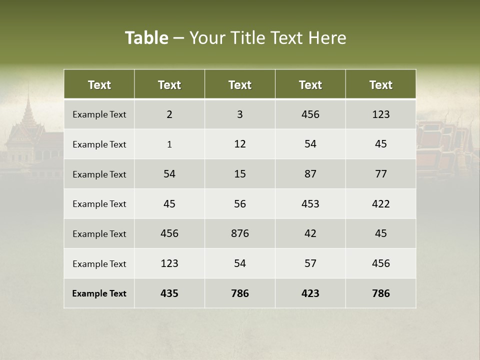 Wat Sanam Luang Chinese PowerPoint Template