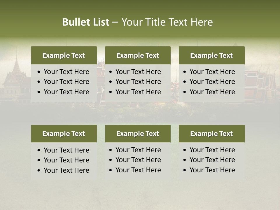 Wat Sanam Luang Chinese PowerPoint Template