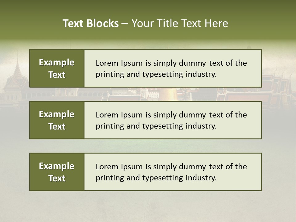 Wat Sanam Luang Chinese PowerPoint Template