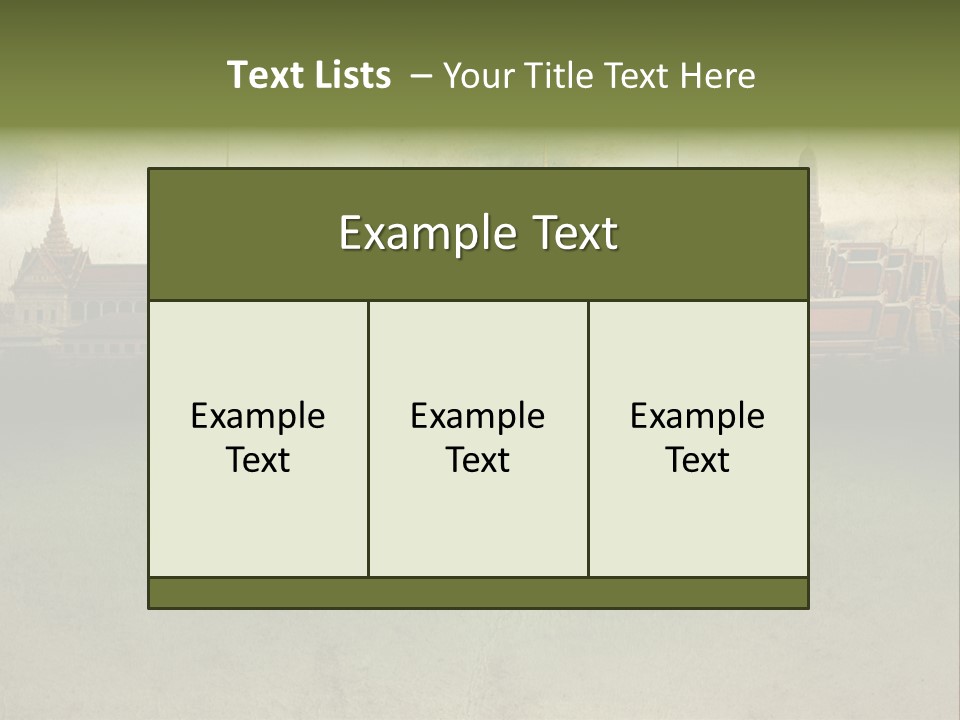 Wat Sanam Luang Chinese PowerPoint Template