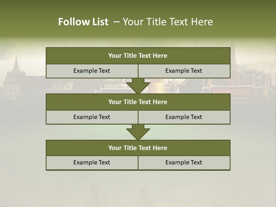 Wat Sanam Luang Chinese PowerPoint Template