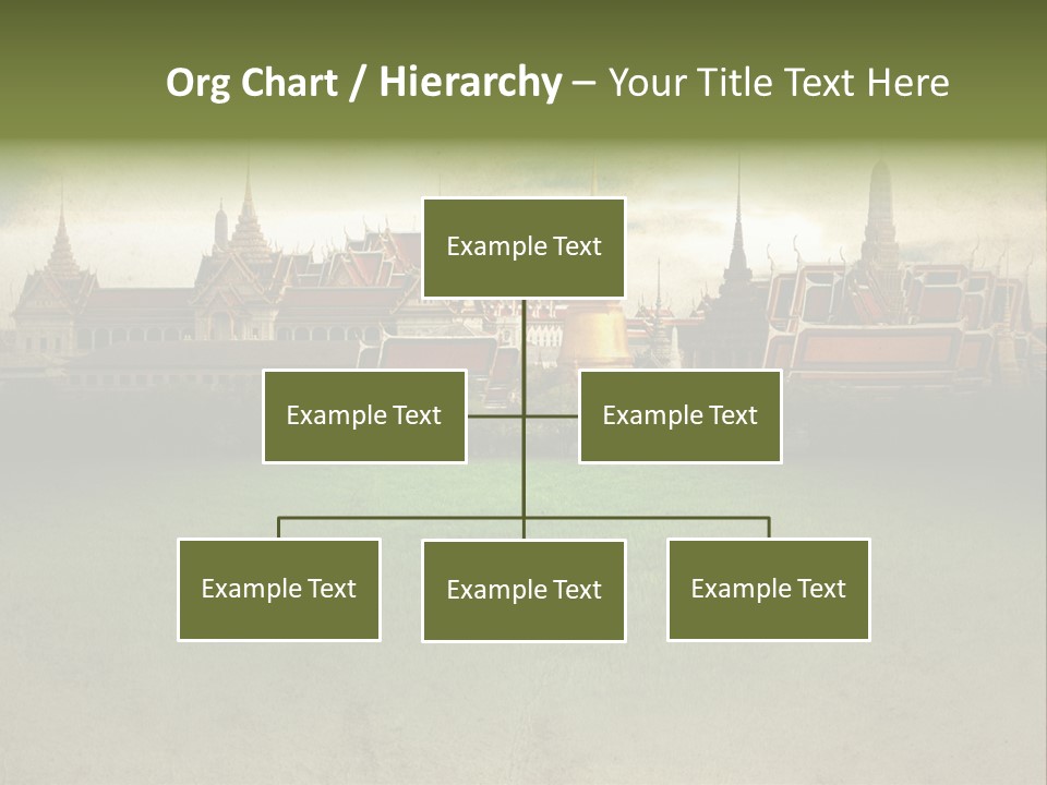 Wat Sanam Luang Chinese PowerPoint Template