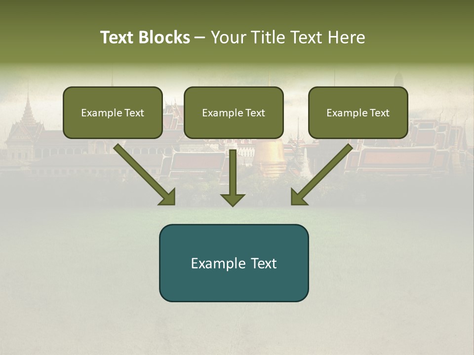 Wat Sanam Luang Chinese PowerPoint Template