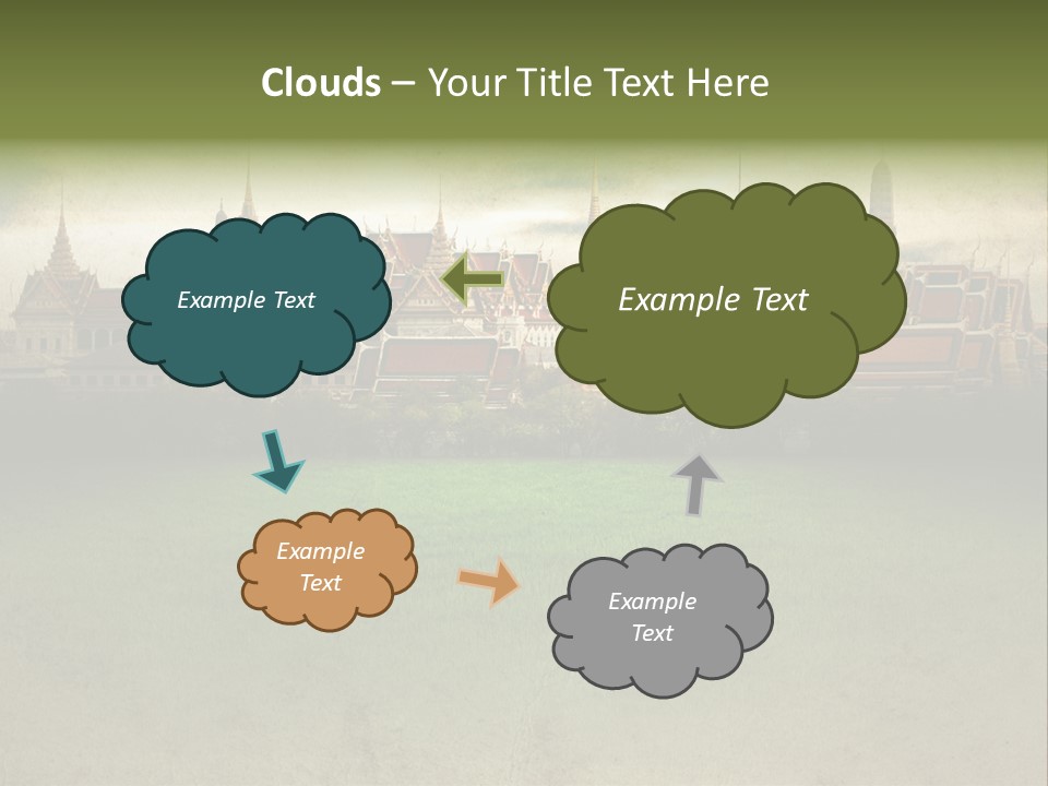 Wat Sanam Luang Chinese PowerPoint Template