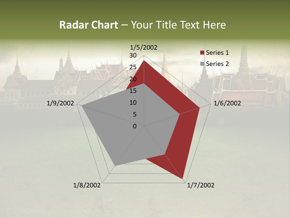 Wat Sanam Luang Chinese PowerPoint Template