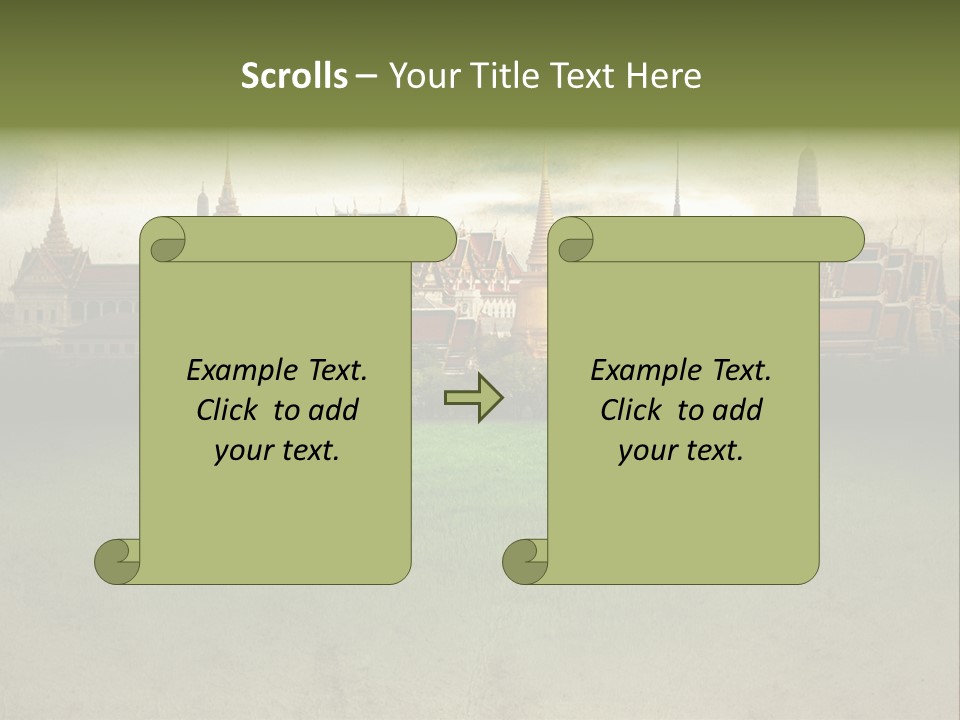 Wat Sanam Luang Chinese PowerPoint Template