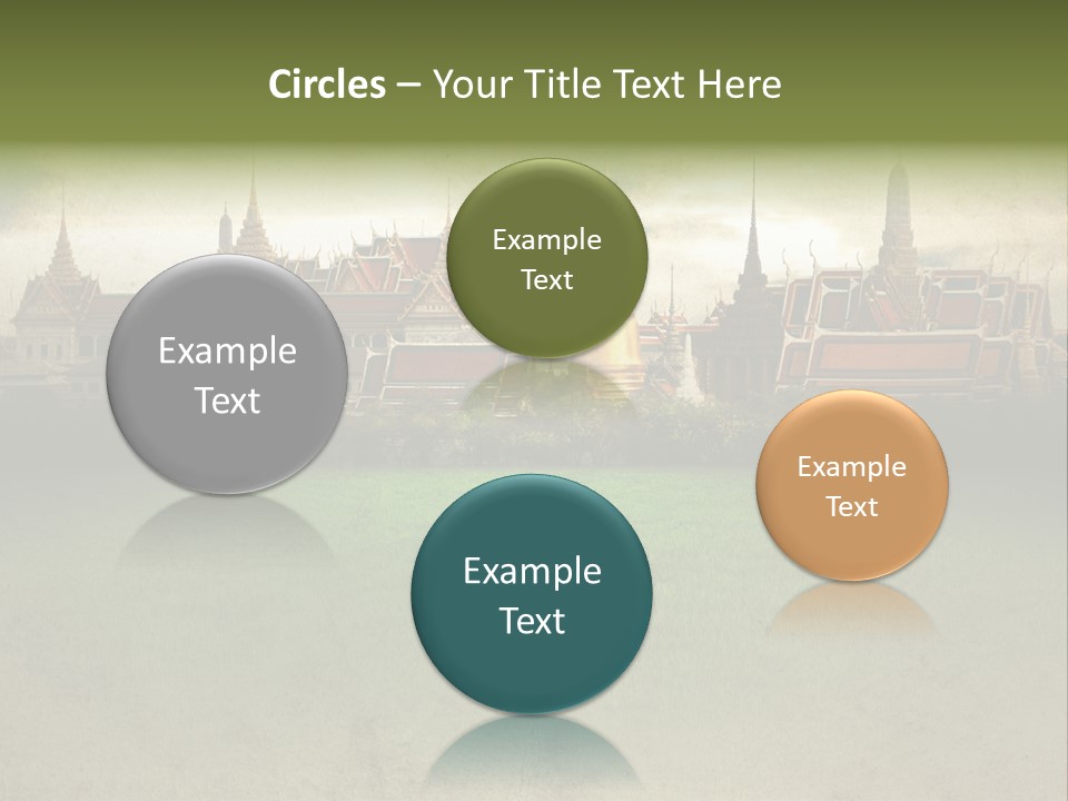 Wat Sanam Luang Chinese PowerPoint Template