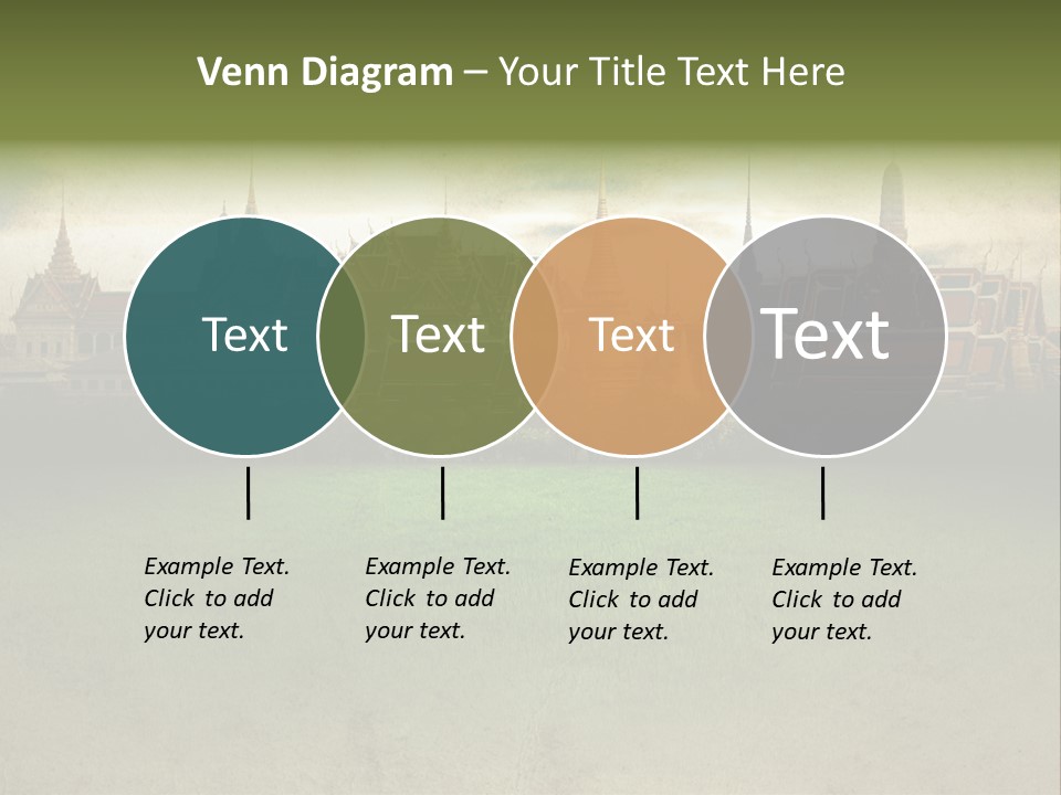 Wat Sanam Luang Chinese PowerPoint Template