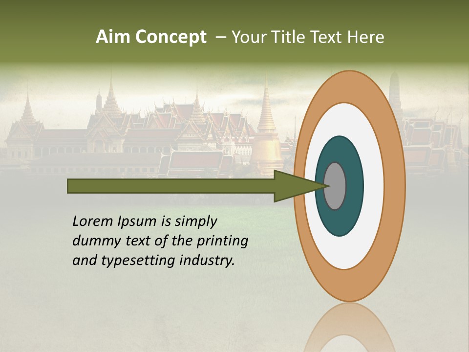 Wat Sanam Luang Chinese PowerPoint Template