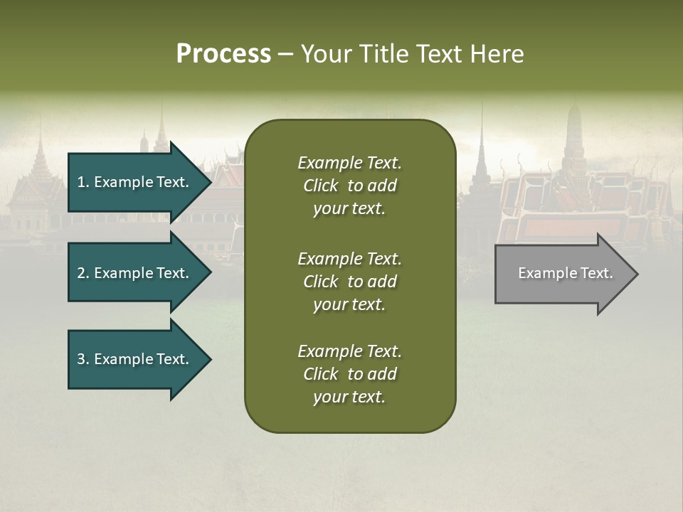 Wat Sanam Luang Chinese PowerPoint Template