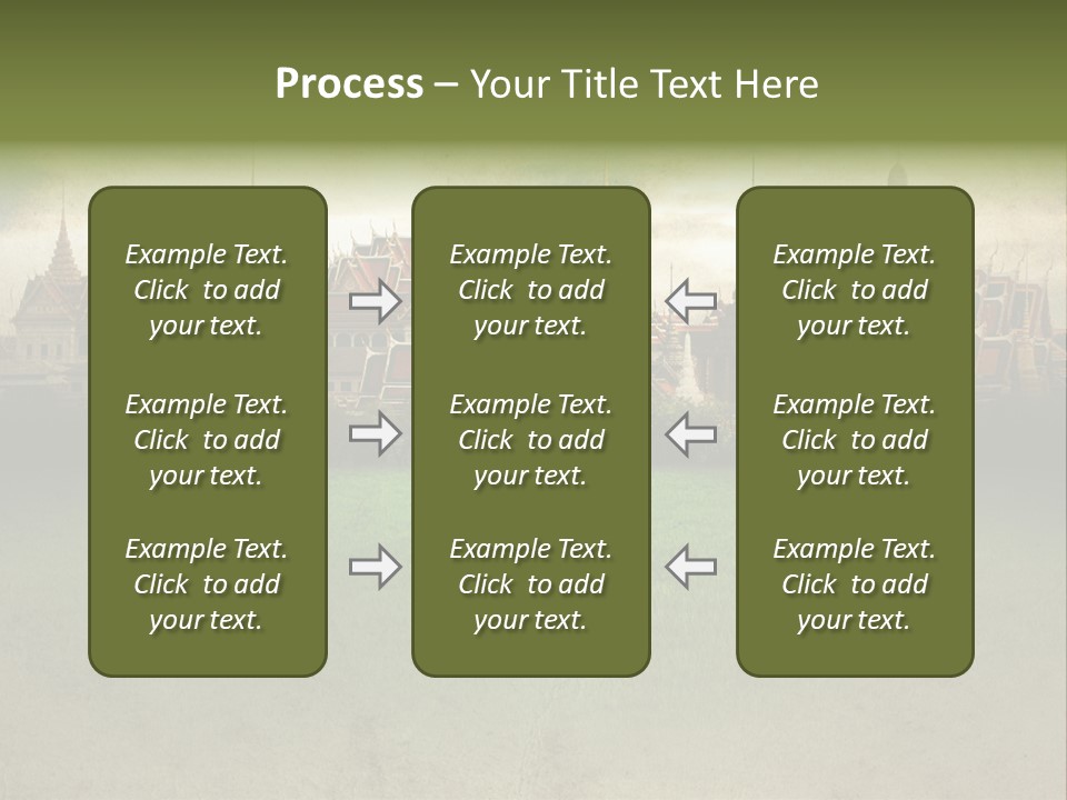 Wat Sanam Luang Chinese PowerPoint Template