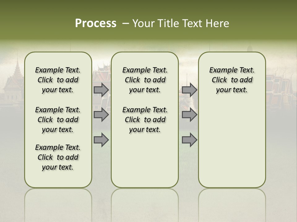 Wat Sanam Luang Chinese PowerPoint Template