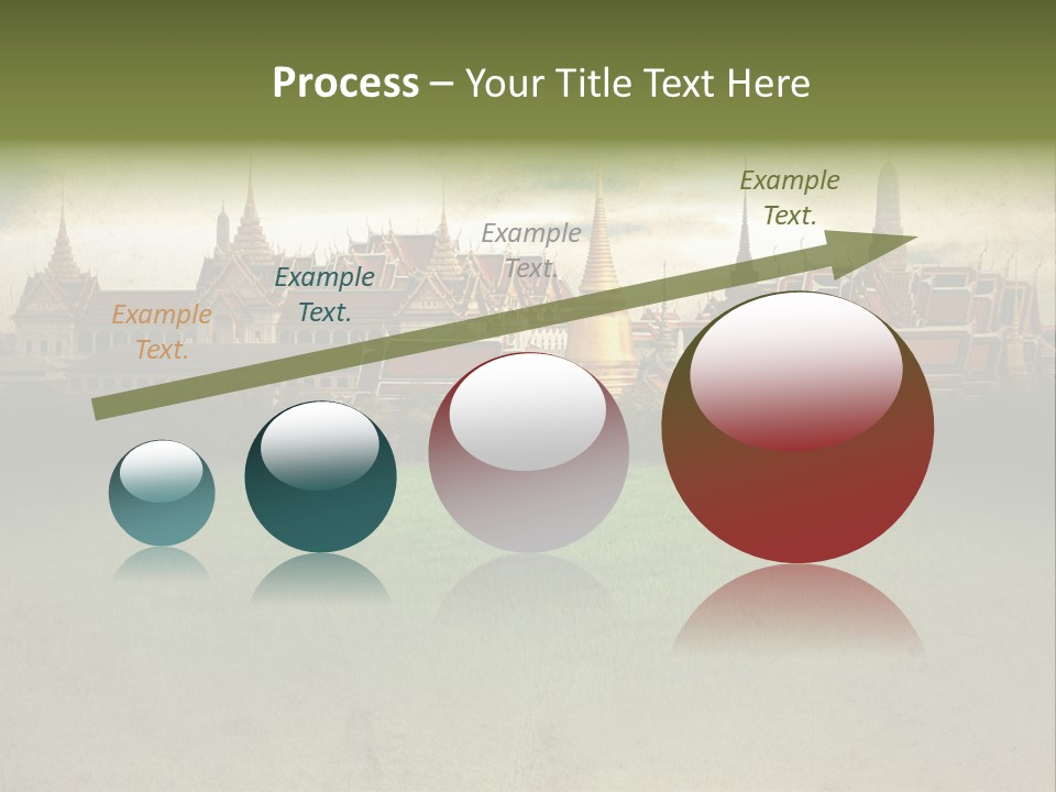 Wat Sanam Luang Chinese PowerPoint Template