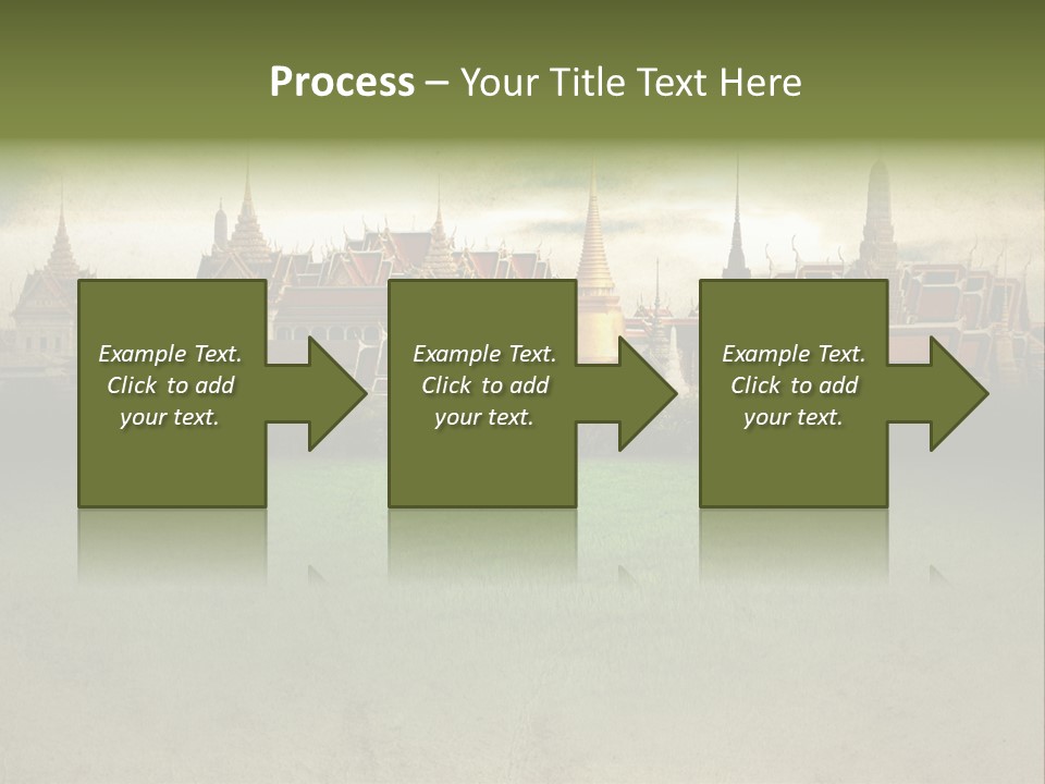 Wat Sanam Luang Chinese PowerPoint Template