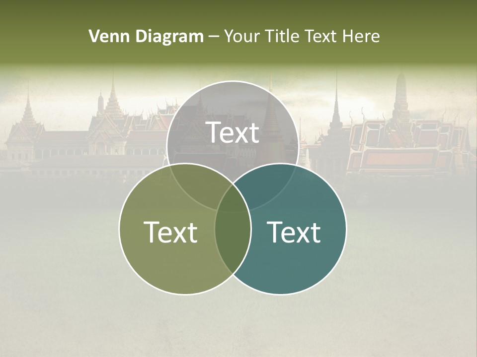 Wat Sanam Luang Chinese PowerPoint Template