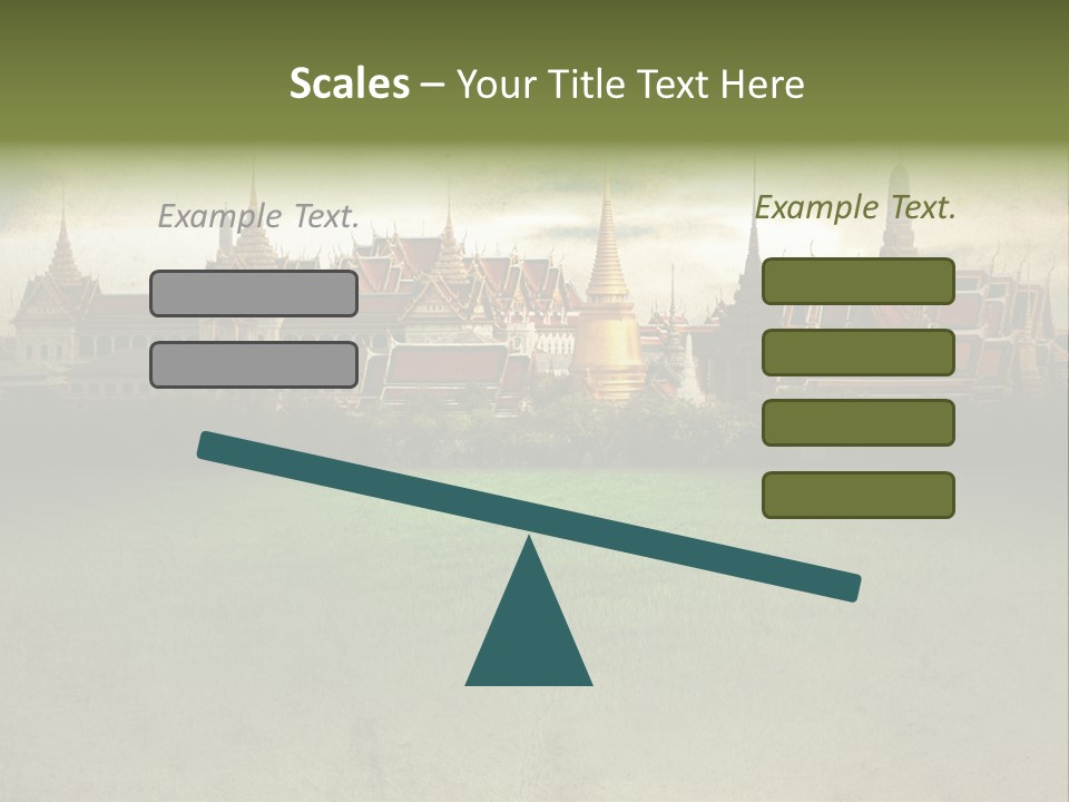 Wat Sanam Luang Chinese PowerPoint Template