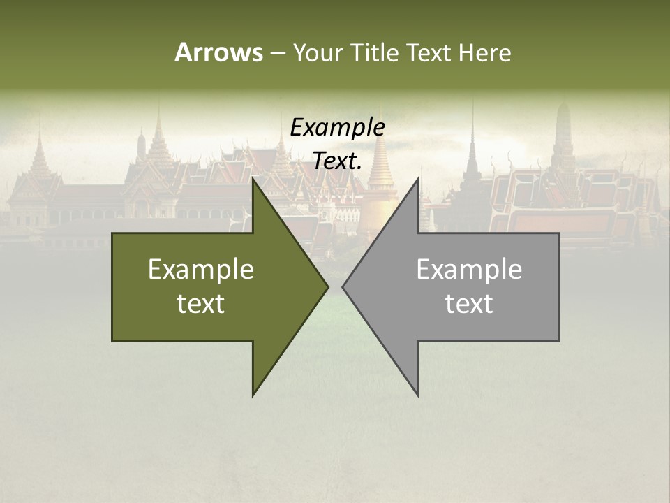 Wat Sanam Luang Chinese PowerPoint Template