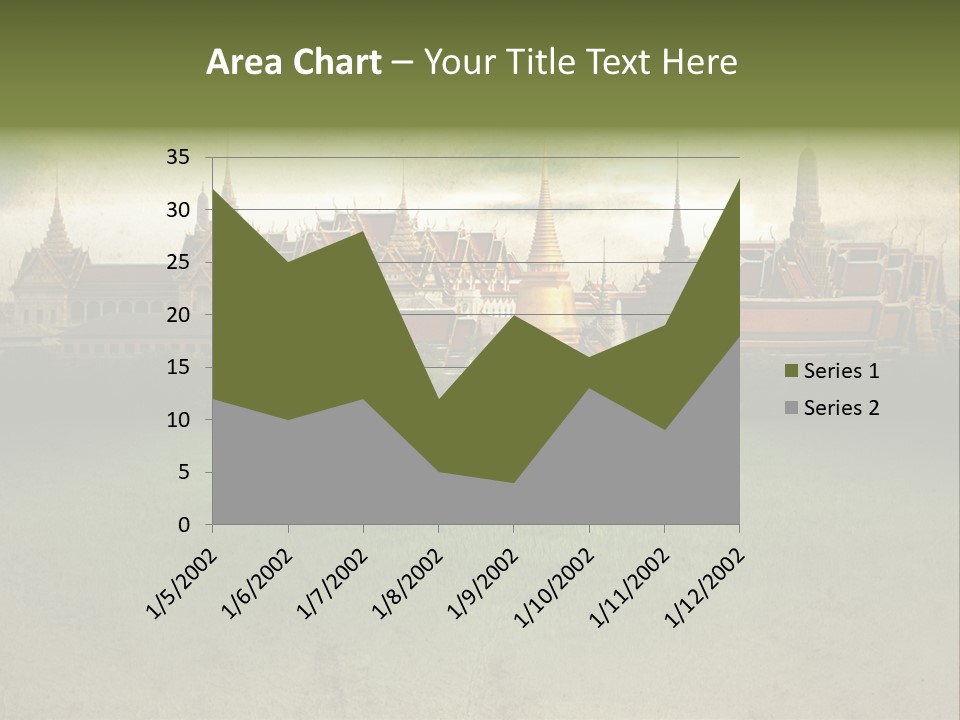 Wat Sanam Luang Chinese PowerPoint Template