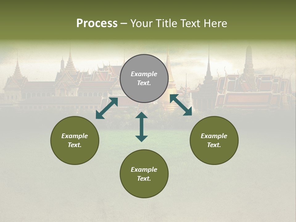 Wat Sanam Luang Chinese PowerPoint Template