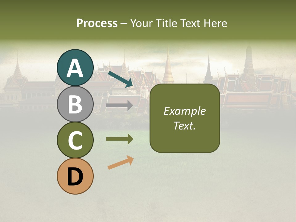 Wat Sanam Luang Chinese PowerPoint Template