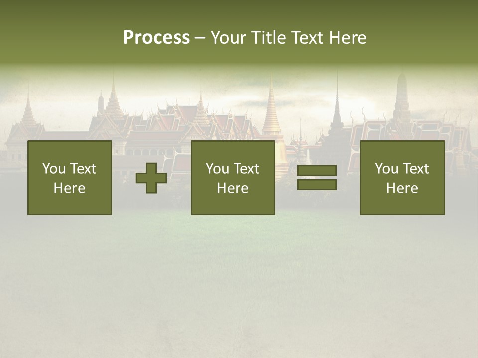 Wat Sanam Luang Chinese PowerPoint Template