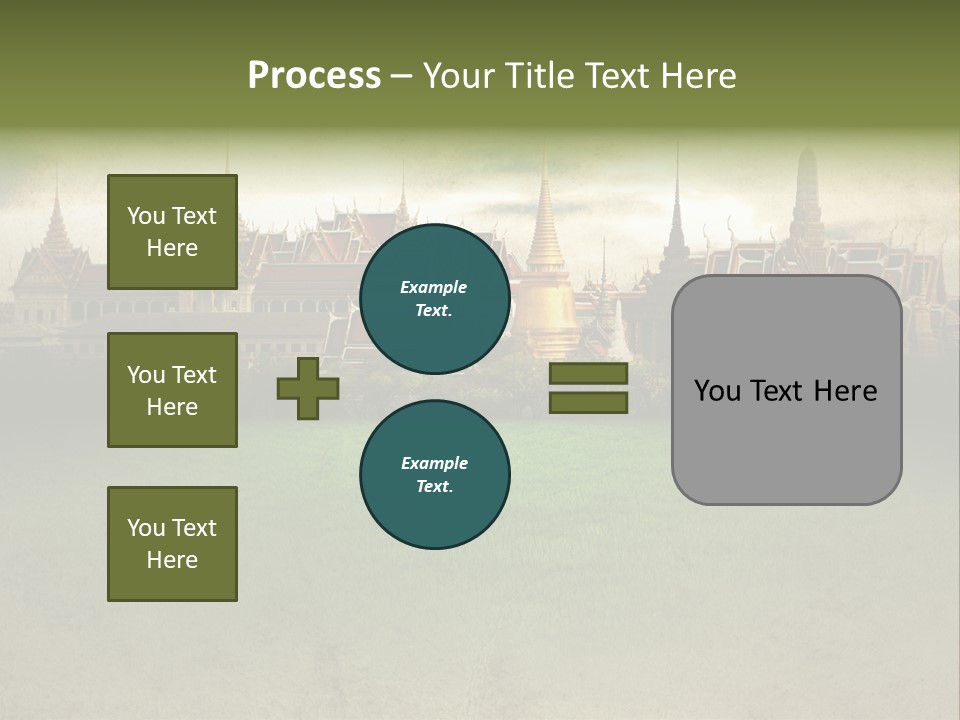 Wat Sanam Luang Chinese PowerPoint Template