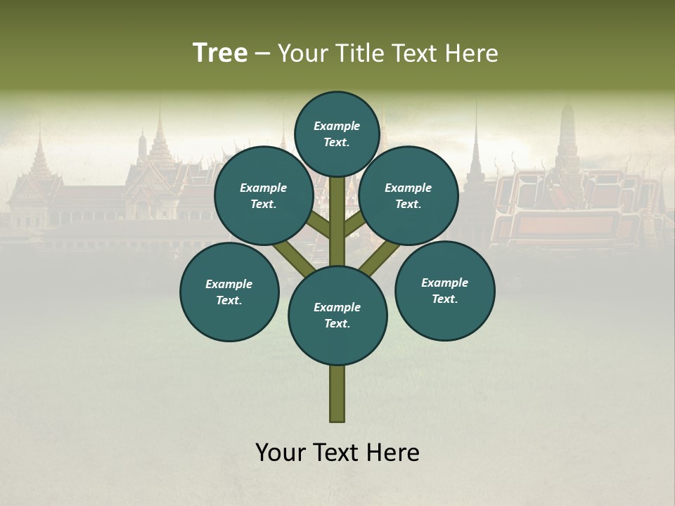 Wat Sanam Luang Chinese PowerPoint Template