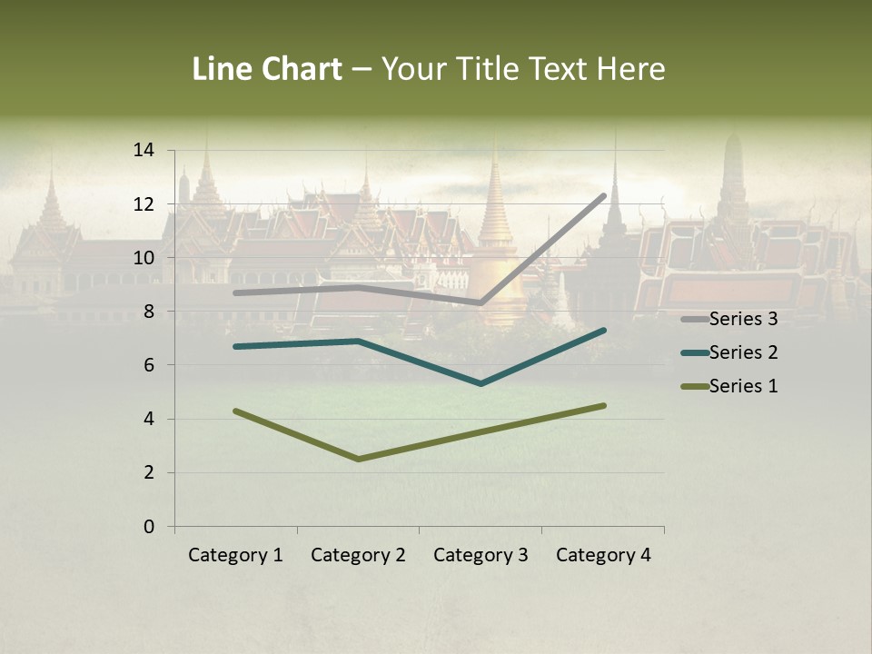 Wat Sanam Luang Chinese PowerPoint Template