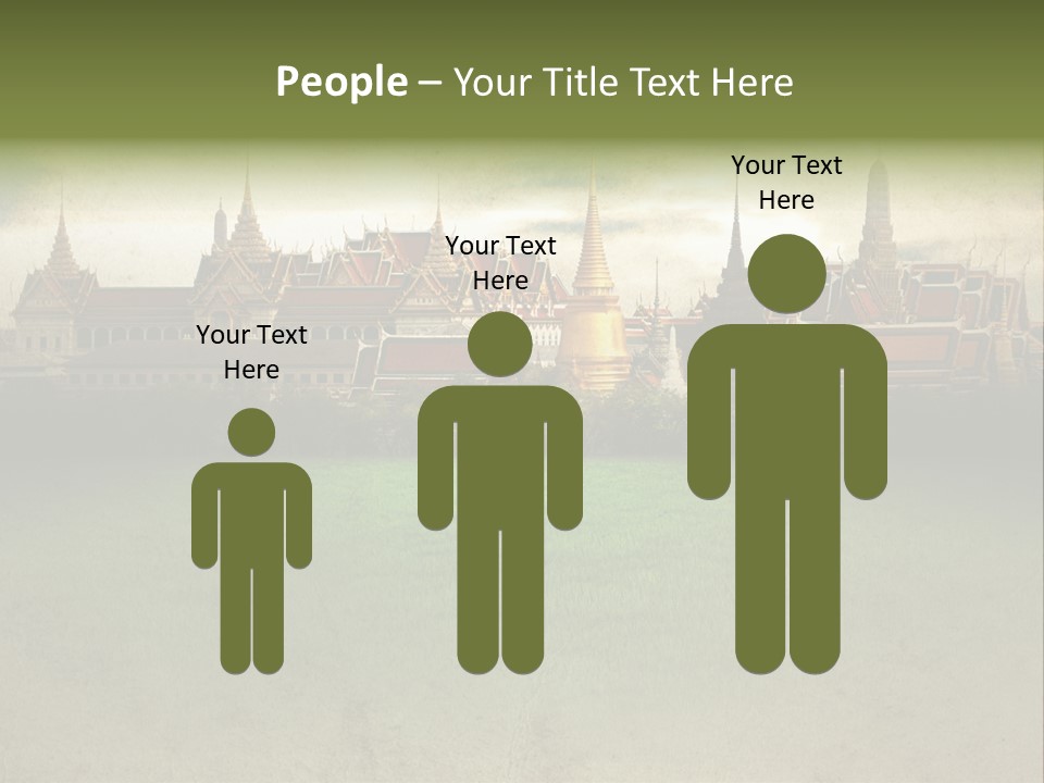 Wat Sanam Luang Chinese PowerPoint Template