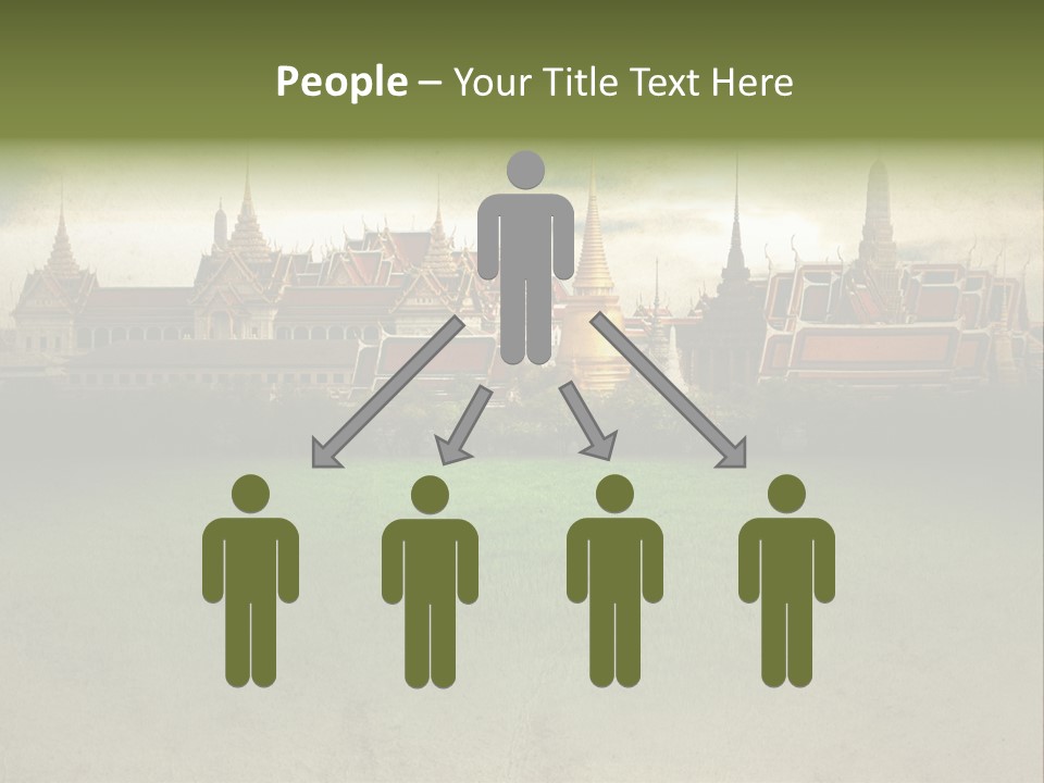 Wat Sanam Luang Chinese PowerPoint Template