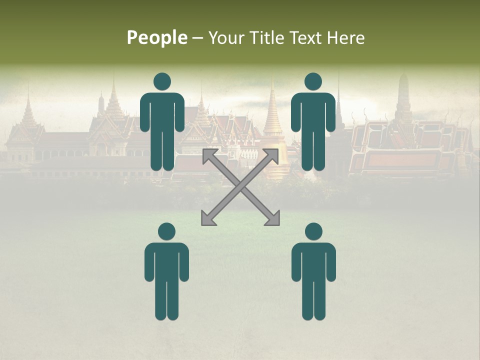 Wat Sanam Luang Chinese PowerPoint Template