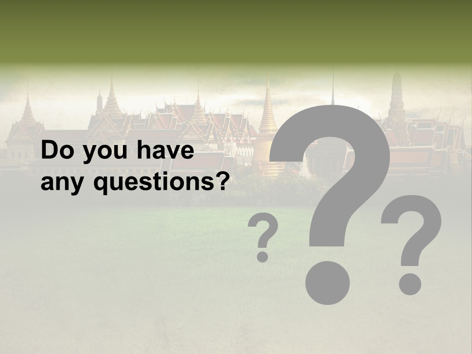 Wat Sanam Luang Chinese PowerPoint Template