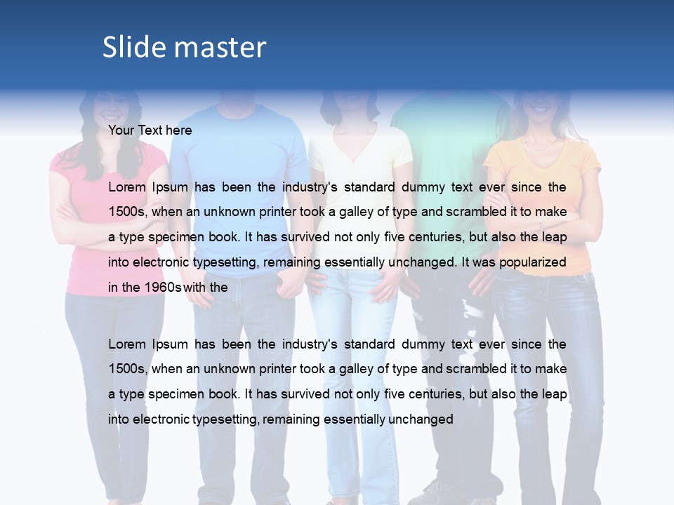 White Isolate Fashion PowerPoint Template