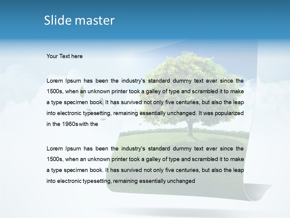 Street Paper Roll PowerPoint Template