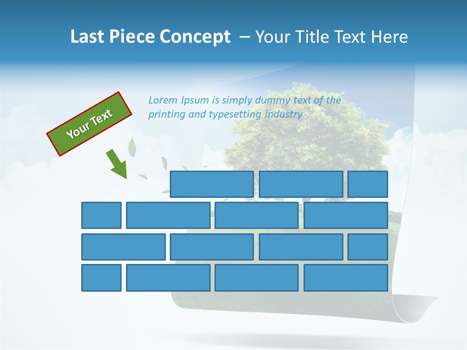 Street Paper Roll PowerPoint Template