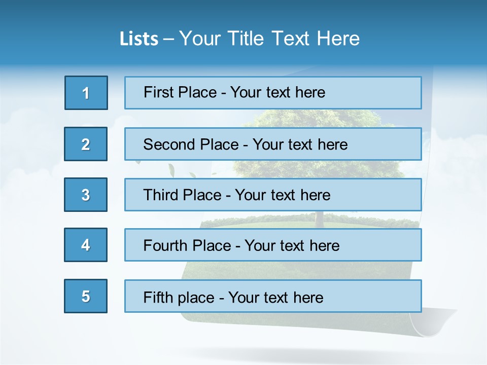 Street Paper Roll PowerPoint Template