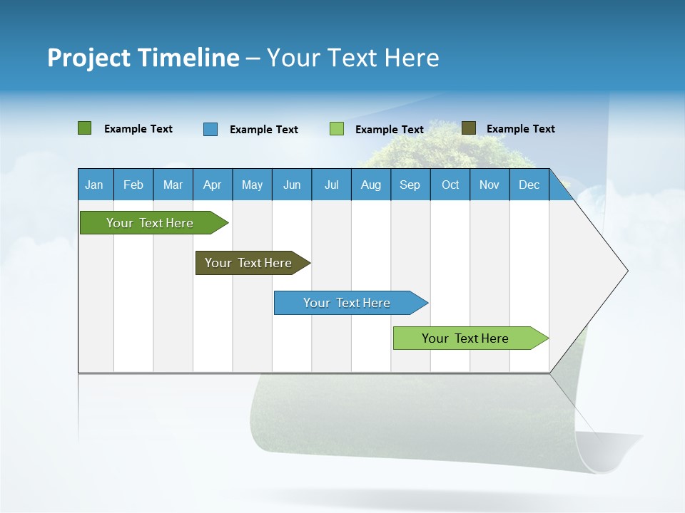 Street Paper Roll PowerPoint Template