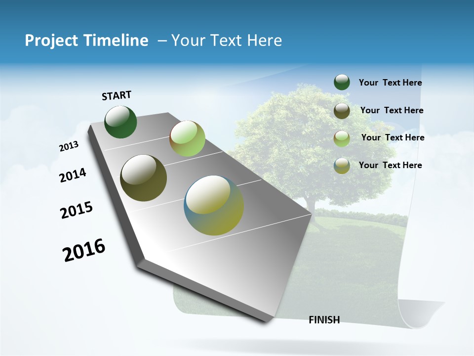 Street Paper Roll PowerPoint Template