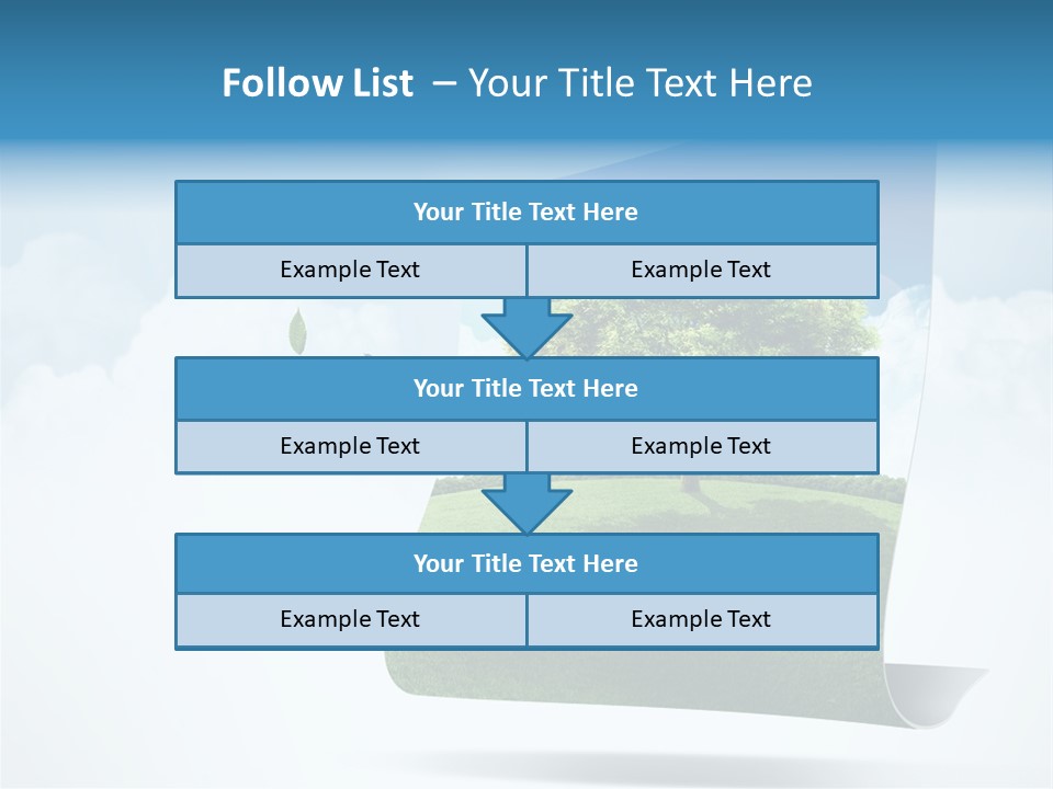 Street Paper Roll PowerPoint Template