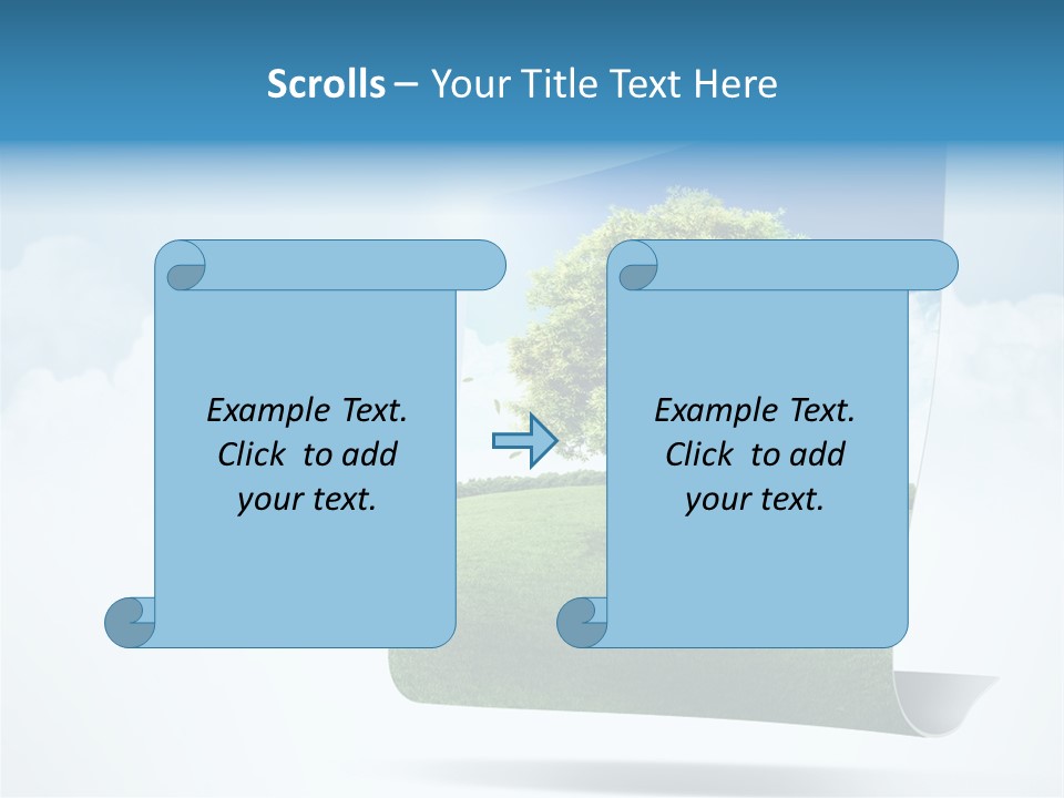 Street Paper Roll PowerPoint Template