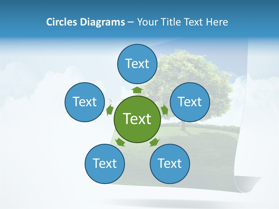 Street Paper Roll PowerPoint Template