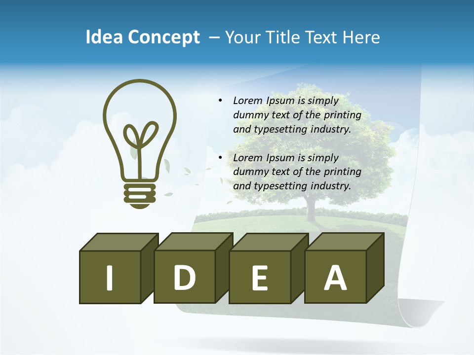 Street Paper Roll PowerPoint Template
