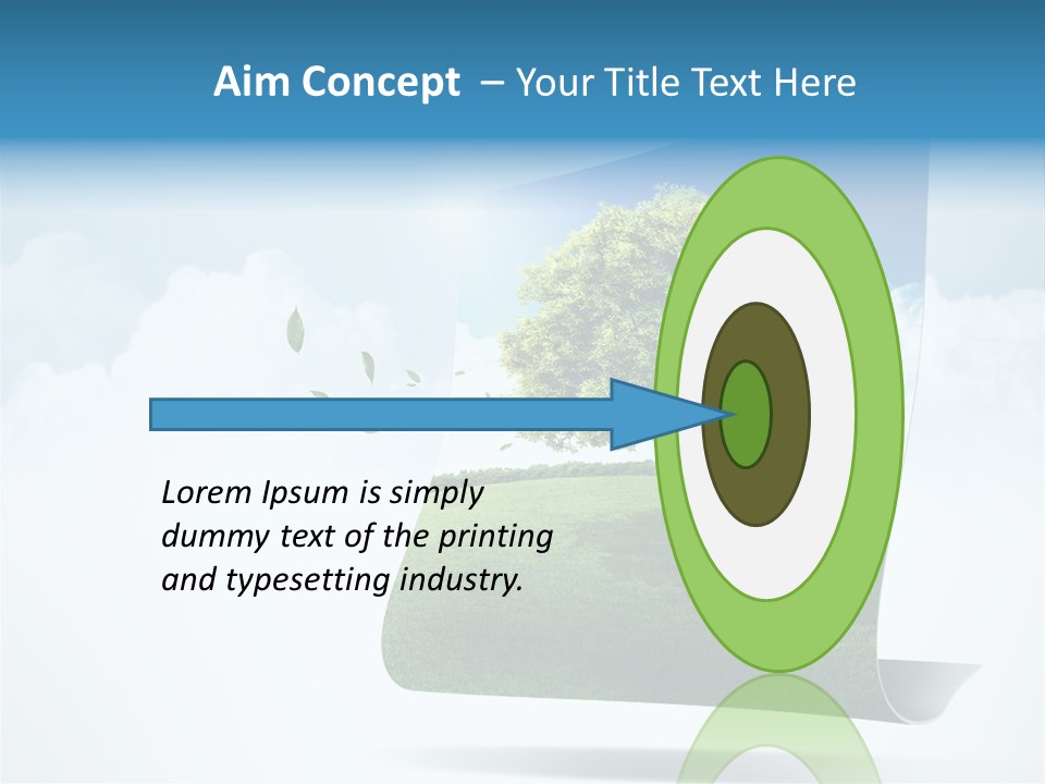 Street Paper Roll PowerPoint Template
