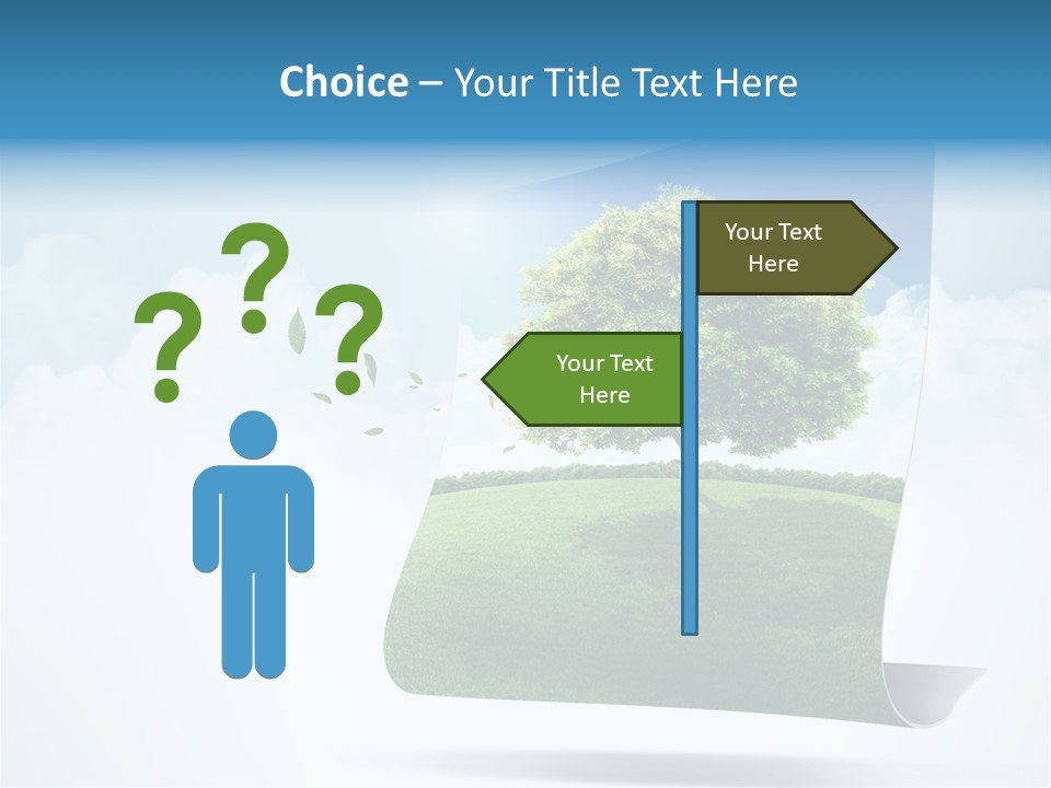 Street Paper Roll PowerPoint Template