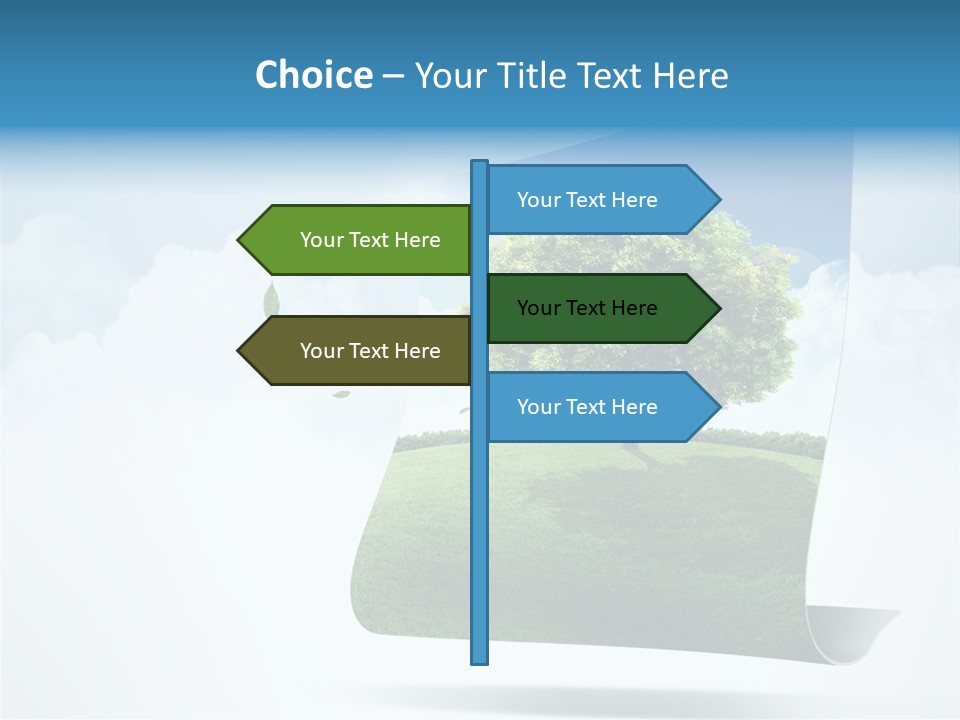 Street Paper Roll PowerPoint Template