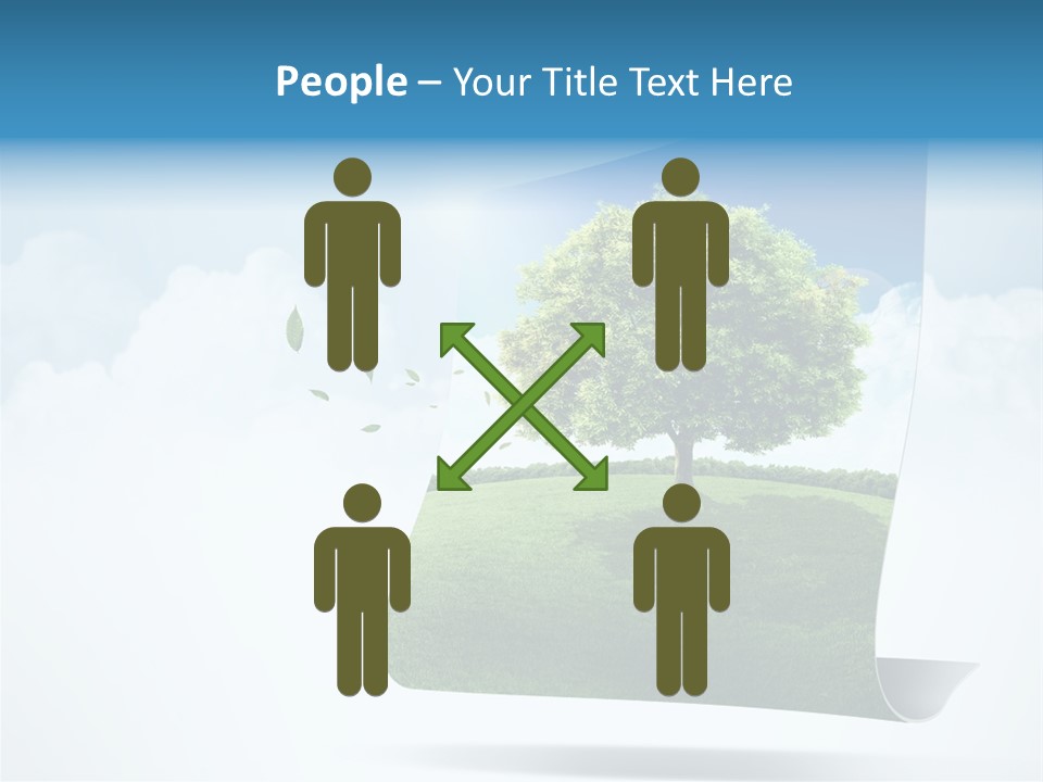 Street Paper Roll PowerPoint Template