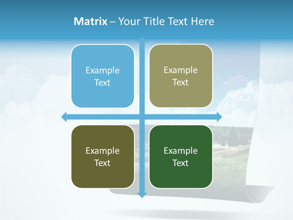 Sky Blue Nature PowerPoint Template